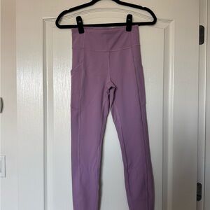 Lululemon Invigorate High-Rise Lavender Tights || size 4